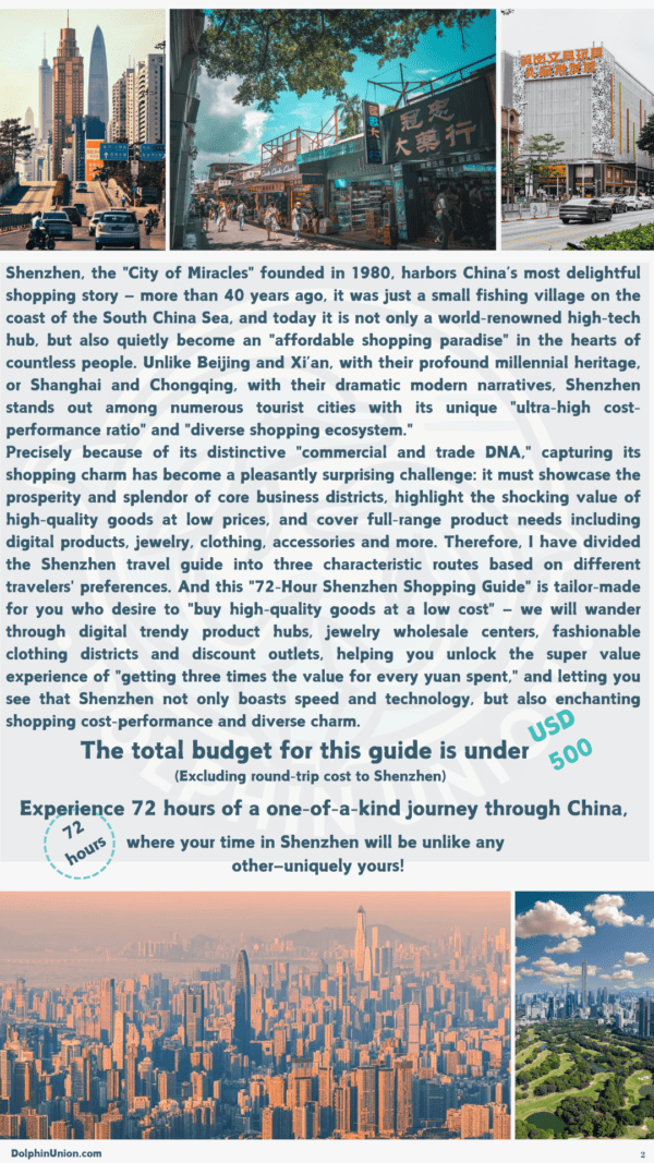 72 Hours Shenzhen - A Shopping Spree of Unbeatable Value