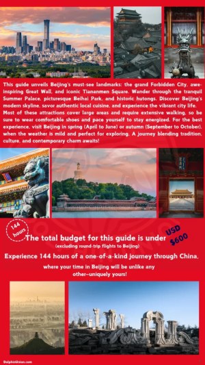 144-hour Beijing visa-free itinerary landmarks Forbidden City Great Wall Tiananmen Square