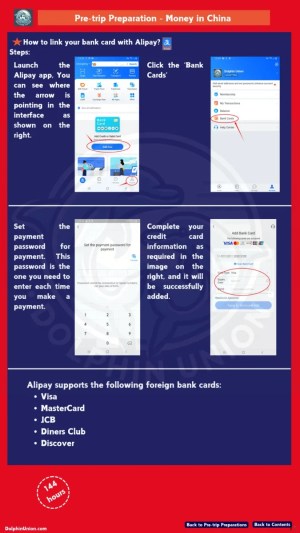 Step-by-step guide to linking foreign bank cards to Alipay for travel in China
