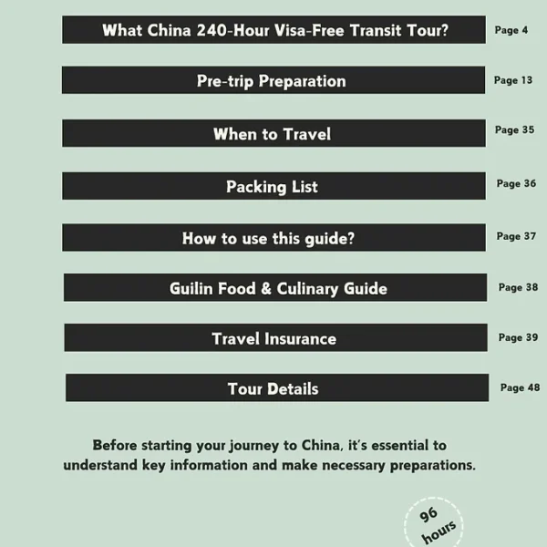 144 hour Guilin Immersive Exploration Itinerary