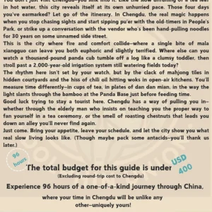 Chengdu 96 hours Ultimate Relaxation Itinerary - Image 2