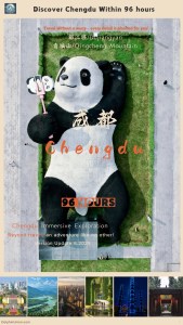 Chengdu 96-hour visa-free travel guide cover with giant pandas, your ultimate itinerary for exploring the Panda City